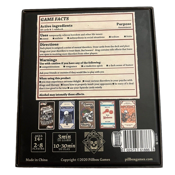 Pillbox Games: Side Effects Card Game - does not include notebook - Picture 2 of 4